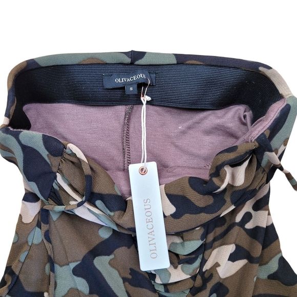 Olivaceous NWT Camouflage Body Suit Top Small - Picture 9 of 12